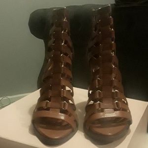 BCBG Open Toe Caged HEELS